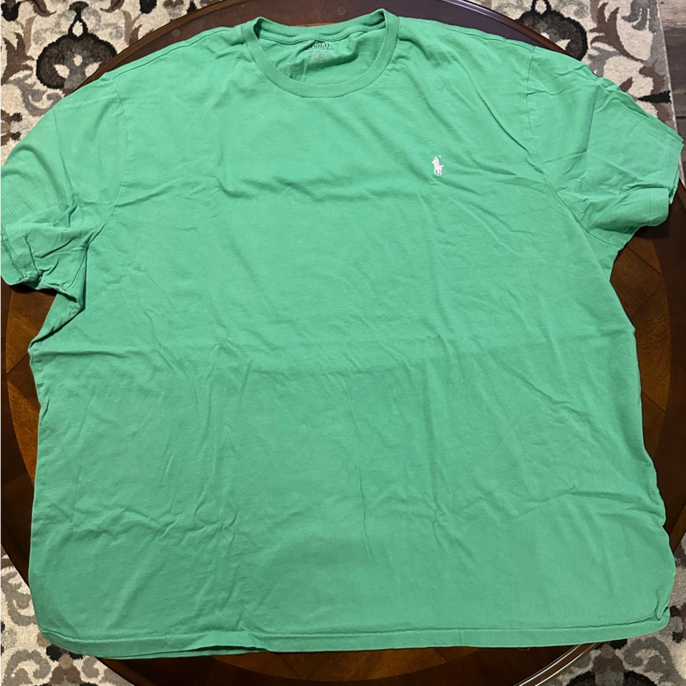 Green- Polo Cotton Crew Neck Shirt 3XB